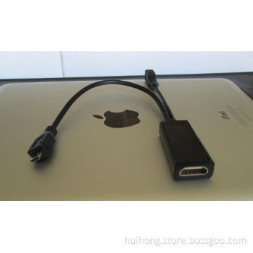 Mobile Phone Mhl+Micro USB F to HDMI